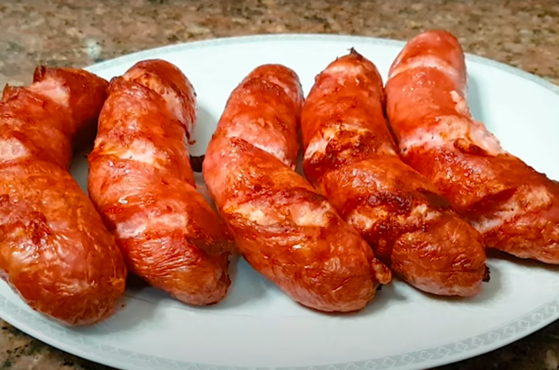 Linguiça Toscana na Air fryer em casa