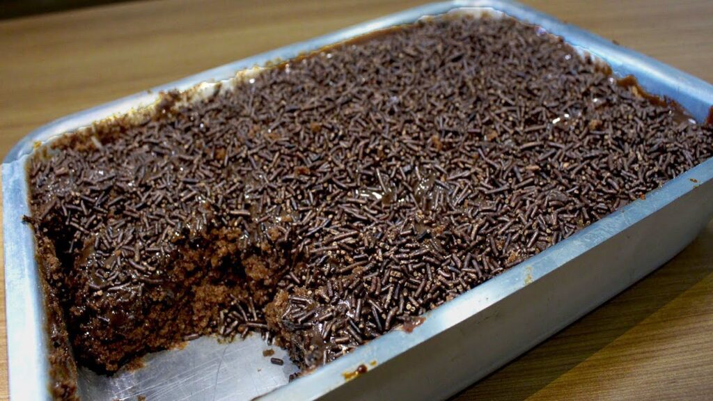 bolo nega maluca de liquidificador